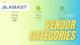 Vendor Categories Tutorial