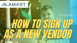How to Sign Up as a New Vendor Tutorial
