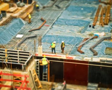 A busy construction site needs to be safe